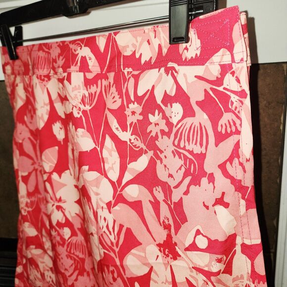 RIPSKIRT HAWAII NWT! Sz M Length 2 "Little Leg" Floral Pink Vacation Wrap Skirt - Picture 2 of 7